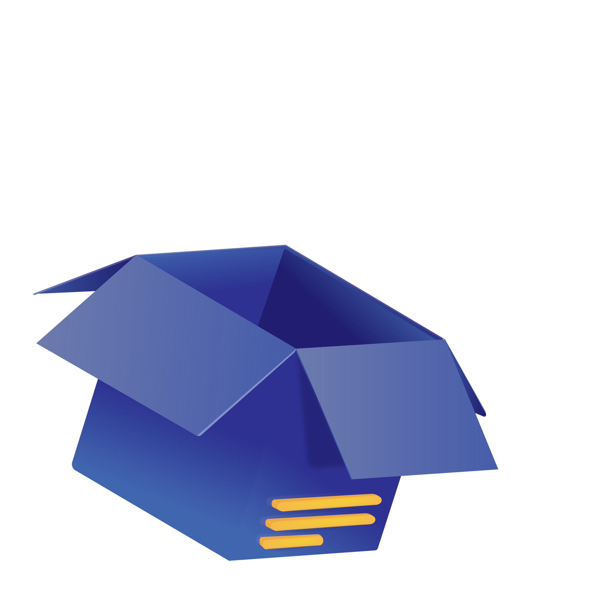 Stylized vector box image