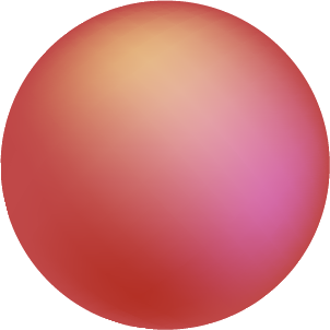 Red sphere illustration.