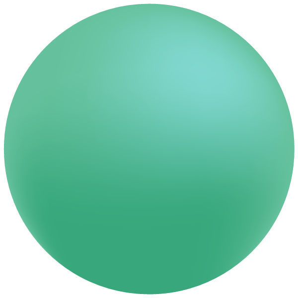 A green sphere